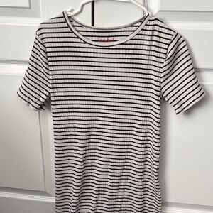 Maternity Striped Black and White T-Shirt